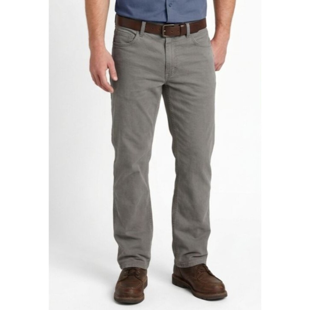 Carhartt Mens 42x28 Gray Rugged Flex Canvas Relaxed Fit Work Pants Tag 42X30